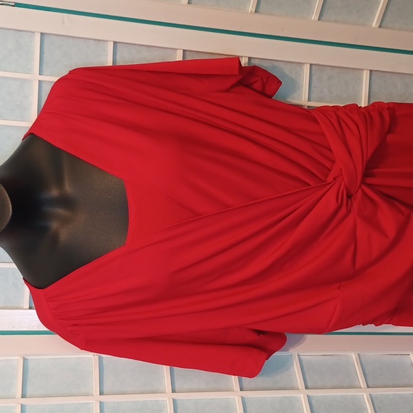 NEW! 16W Vicki Wayne Red Dress 5419 - Picture 2 of 7